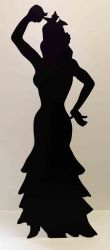 SC-049 Flamenco Dancer Silhouette