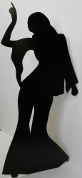 SC-108 Fermale Disco Dancer Silhouette