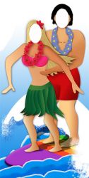 SC-133 Surfer Couple Stand In