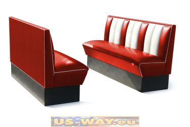 Bel Air Diner-Eckbank mit Tisch HW-300-Set