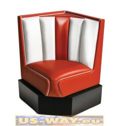 Bel Air Diner-Eckbank mit Tisch HW-300-Set