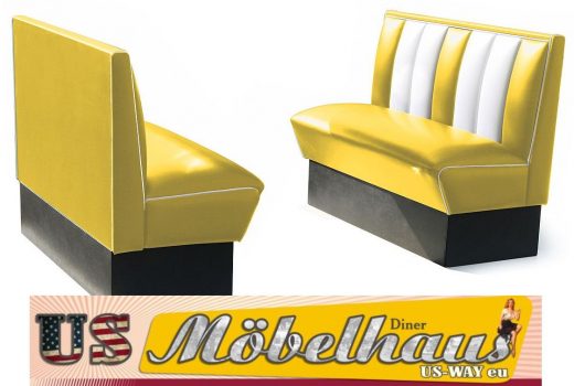 Bel Air HW-120 Dinerbank - original 50er Jahre Diner Look