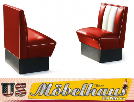 Bel Air HW-70 Dinerbank - original 50er Jahre Diner Look