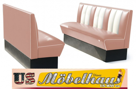 Bel Air HW-150 Dinerbank - original 50er Jahre Diner Look