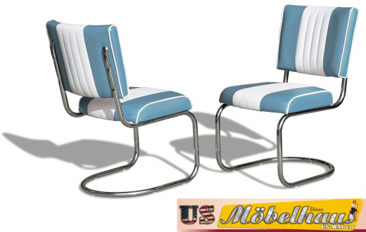CO-27 Bel Air Prospect Chair CB Chrome im 50er USA Diner Style