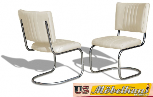 CO-27 Bel Air Prospect Chair CB Chrome im 50er USA Diner Style