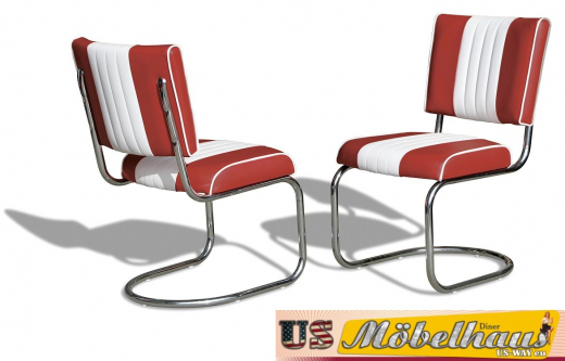 CO-27 Bel Air Prospect Chair CB Chrome im 50er USA Diner Style