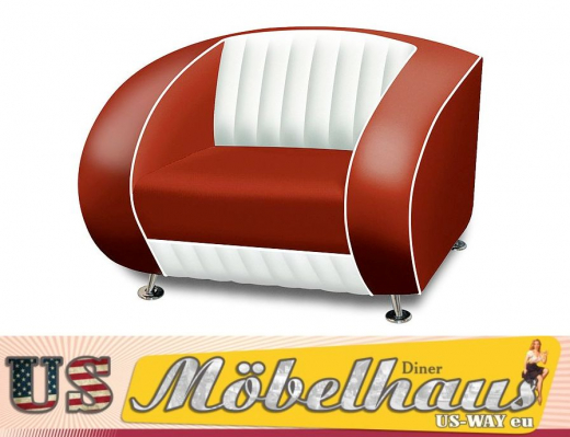 Bel Air Delucas Sessel SF-01 - 50er-Jahre Traum Diner Style