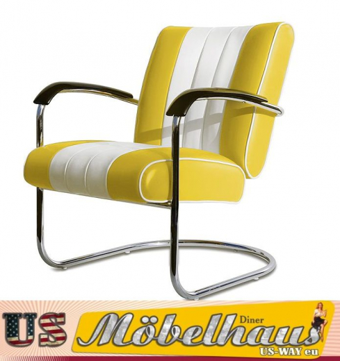 Bel Air LC-01 Pullman Lounge Chair – 50s Diner Retro Style
