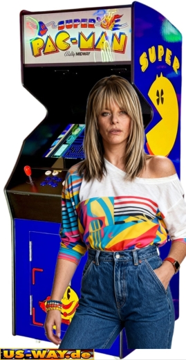 G-909 Super Pac-Man Arcade Automat & Original 80er Retro