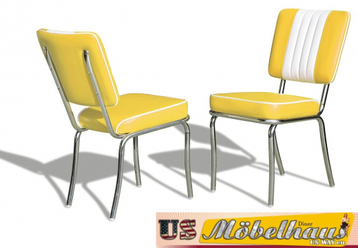 CO-24 Bel Air Arcade Chair CB Chrome im 50er USA-Diner-Style