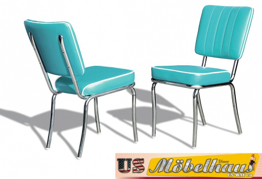 CO-25 Bel Air Arcade Chair CB Chrome im 50er USA-Diner-Style
