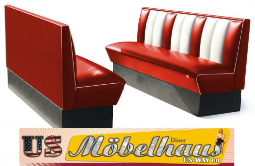 Bel Air HW-180 Dinerbank - original 50er Jahre Diner Look