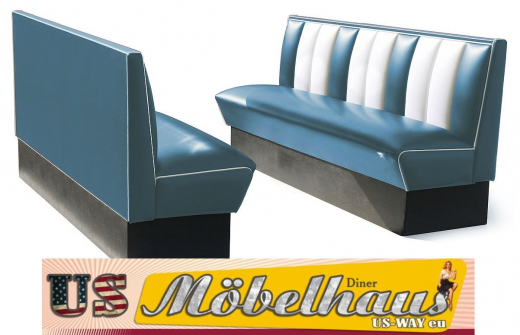 Bel Air HW-180 Dinerbank - original 50er Jahre Diner Look