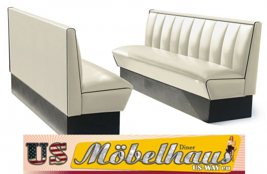 Bel Air HW-180 Dinerbank - original 50er Jahre Diner Look