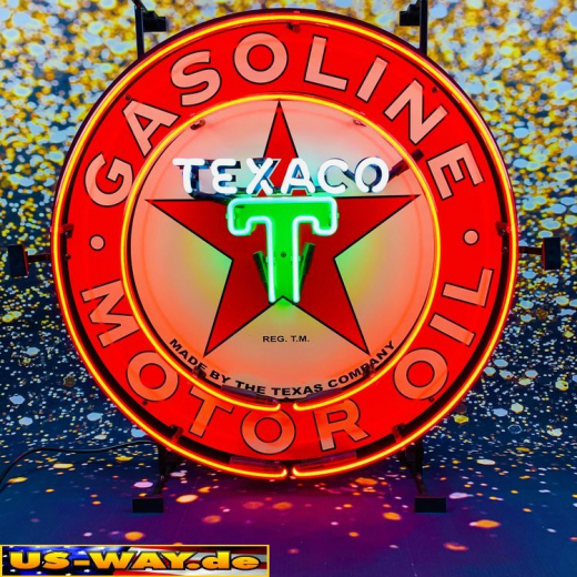 N-N0122 Texaco Neon Display – Leuchtendes Retro-Schild für Zuhause & Gewerbe