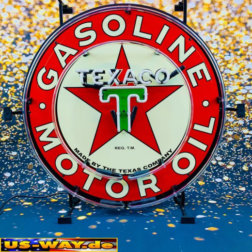N-N0122 Texaco Neon Display – Leuchtendes Retro-Schild für Zuhause & Gewerbe
