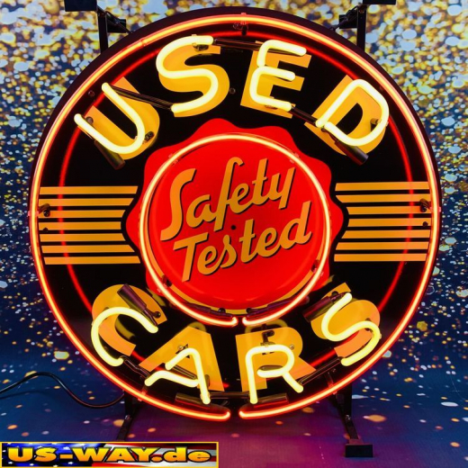 N-N0120 Used Cars Neon Display – Leuchtendes Retro-Schild für Zuhause & Gewerbe