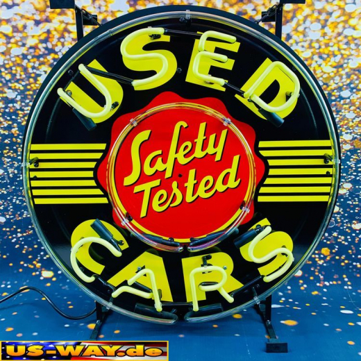 N-N0120 Used Cars Neon Display – Leuchtendes Retro-Schild für Zuhause & Gewerbe
