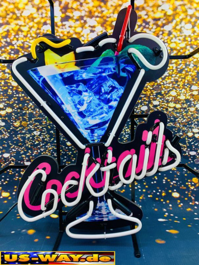 N-N0133 Cocktail Glas Neon Display – Leuchtendes Retro-Schild für Zuhause & Gewerbe