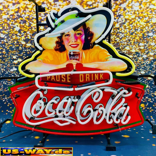 N-N0144 Coca-Cola Pause Drink Neon Display – Leuchtendes Retro-Schild für Zuhause & Gewerbe