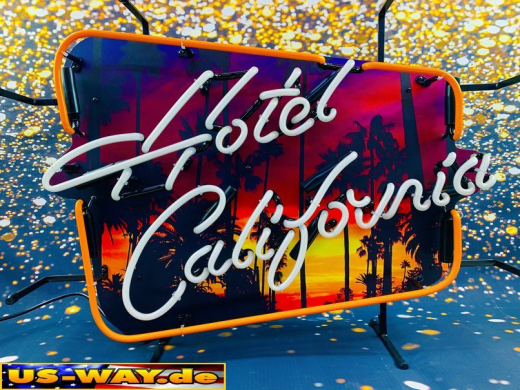 N-N0146 Hotel California Neon Display – Leuchtendes Retro-Schild für Zuhause & Gewerbe