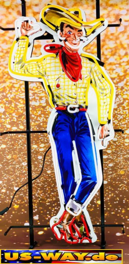 N-N0150 Las Vegas Cowboy Neon Display – Leuchtendes Retro-Schild für Zuhause & Gewerbe