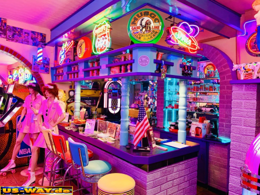 N-N0156 Las Vegas Roulette Neon Display – Leuchtendes Retro-Schild für Zuhause & Gewerbe