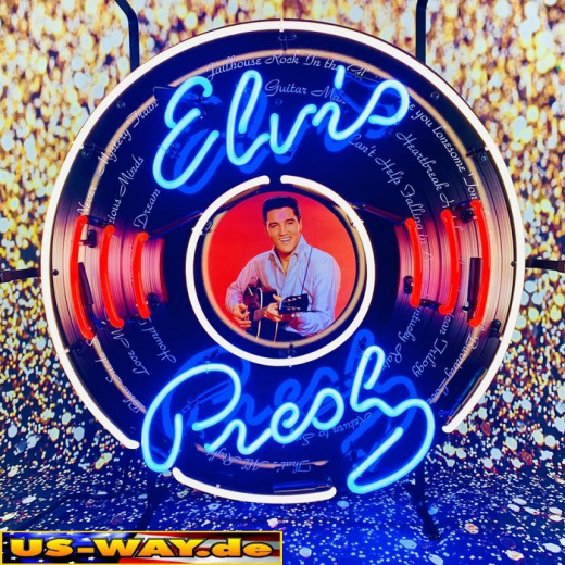 N-N0162 Elvis Presley Neon Display – Leuchtendes Retro-Schild für Zuhause & Gewerbe