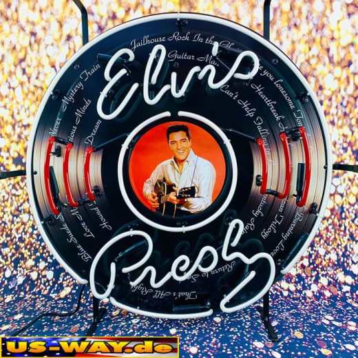 N-N0162 Elvis Presley Neon Display – Leuchtendes Retro-Schild für Zuhause & Gewerbe