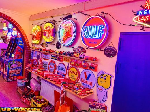 N-N0165 Dream Garage GTO Neon Display – Leuchtendes Retro-Schild für Zuhause & Gewerbe