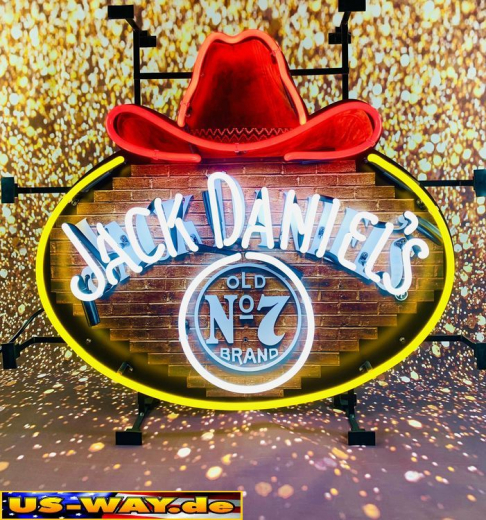 N-N0170 Jack Daniel´s Neon Display – Leuchtendes Retro-Schild für Zuhause & Gewerbe