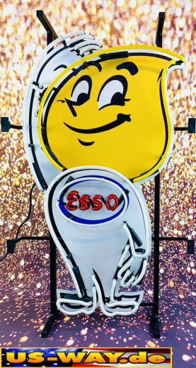 N-N0175 Esso Man Neon Display – Leuchtendes Retro-Schild für Zuhause & Gewerbe