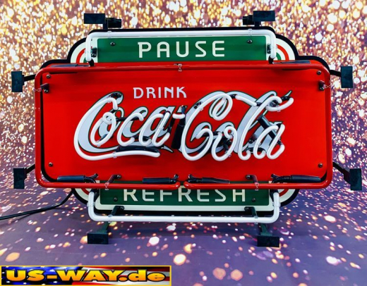 N-N0176 Coca-Cola Pause Refresh Neon Display – Leuchtendes Retro-Schild für Zuhause & Gewerbe