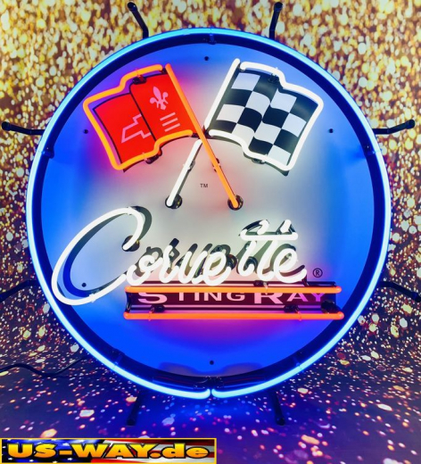 N-N0179 Corvette Neon Display – Leuchtendes Retro-Schild für Zuhause & Gewerbe