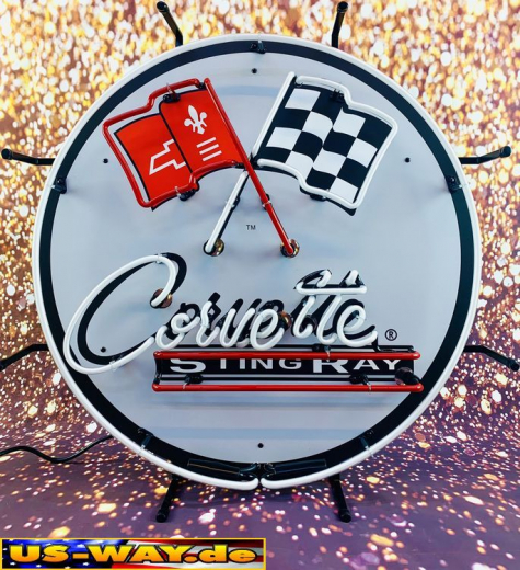 N-N0179 Corvette Neon Display – Leuchtendes Retro-Schild für Zuhause & Gewerbe