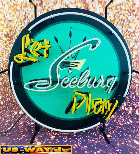 N-N0180 Let Seeburg Play Neon Display – Leuchtendes Retro-Schild für Zuhause & Gewerbe