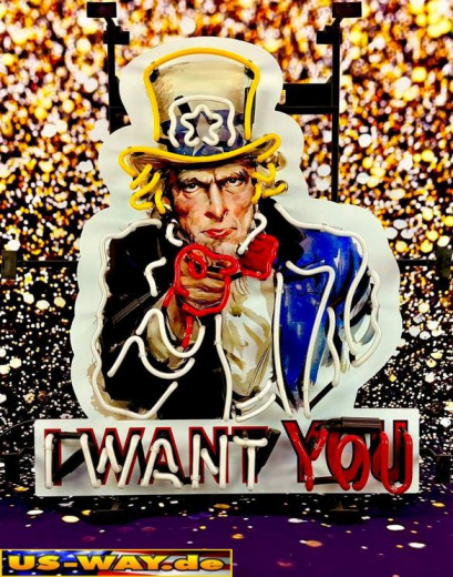 N-N0183 I Want You Neon Display – Leuchtendes Retro-Schild für Zuhause & Gewerbe