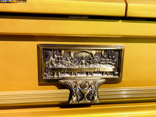 US-0201 Präsidenten Sarg Washington Gold – Luxus-Särge im American Style