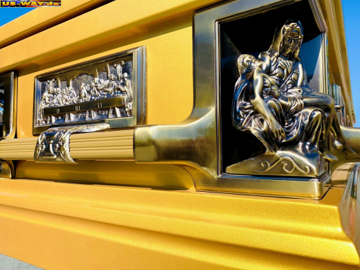 US-0201 Präsidenten Sarg Washington Gold – Luxus-Särge im American Style