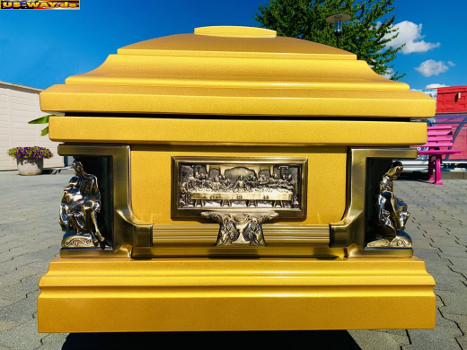 US-0201 Präsidenten Sarg Washington Gold – Luxus-Särge im American Style