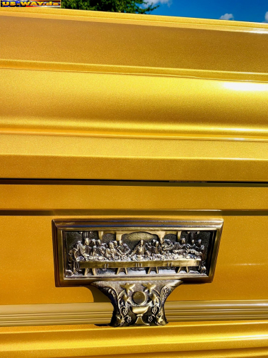 US-0201 Präsidenten Sarg Washington Gold – Luxus-Särge im American Style