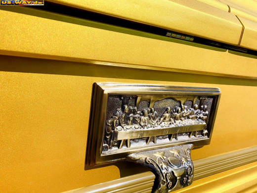 US-0201 Präsidenten Sarg Washington Gold – Luxus-Särge im American Style