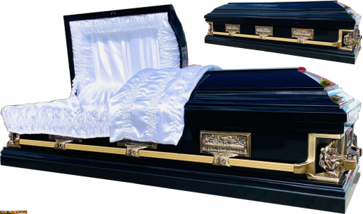US-0203 Präsidenten Sarg Washington Schwarz – Luxus-Särge im American Style