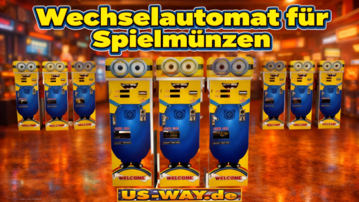 G-129 Wechselautomat für Spielmünzen | Euro Münzen & Scheine wechseln
