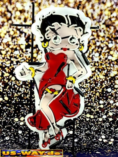 N-N0184 Betty Boop Neon Display – Leuchtendes Retro-Schild für Zuhause & Gewerbe