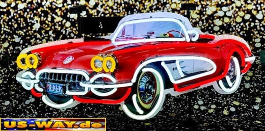 N-N0179 Corvette Pause Refresh Neon Display – Leuchtendes Retro-Schild für Zuhause & Gewerbe