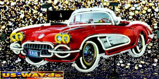 N-N0179 Corvette Pause Refresh Neon Display – Leuchtendes Retro-Schild für Zuhause & Gewerbe