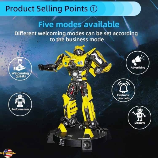 FS-1037 Metal Warrior Amusement Park Welcome Robot