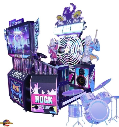 FS-4004 Crazy Jazz Drums – Arcade Drum Machine & Rhythm Game